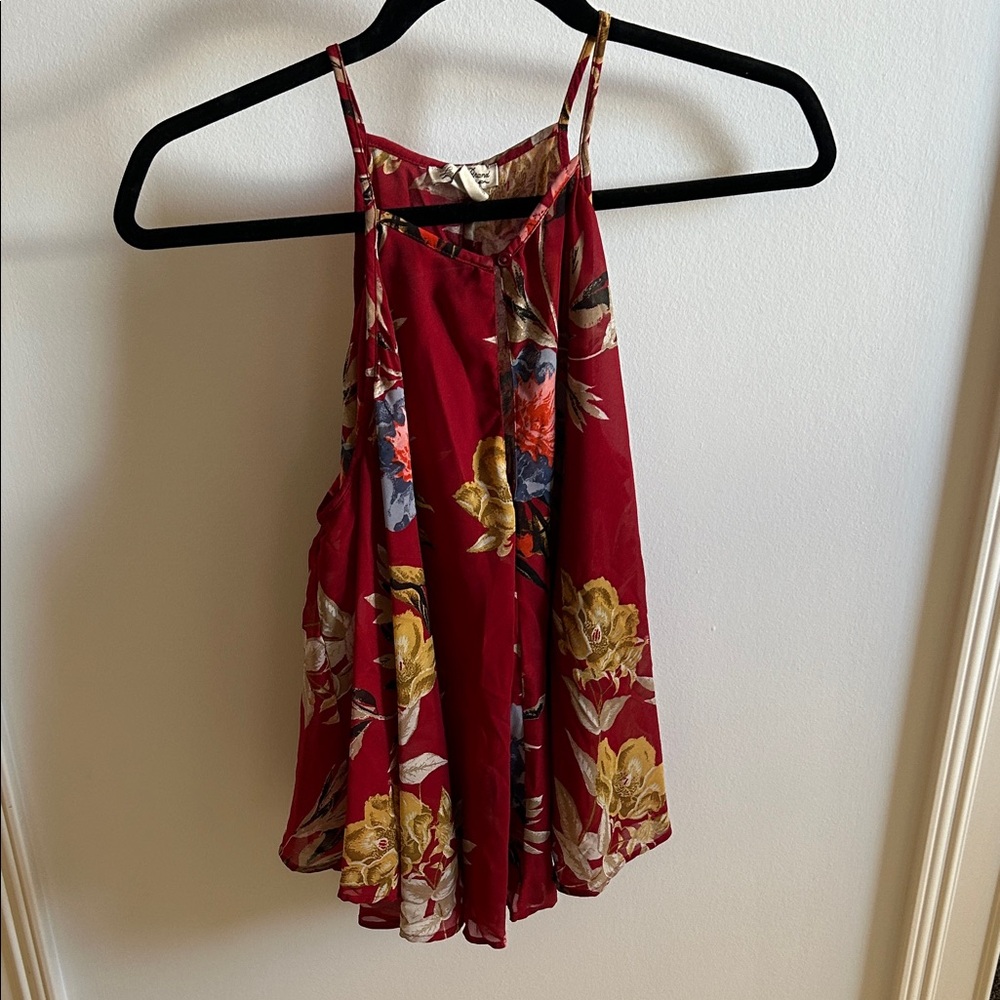 Lucky Brand Red Floral Camisole